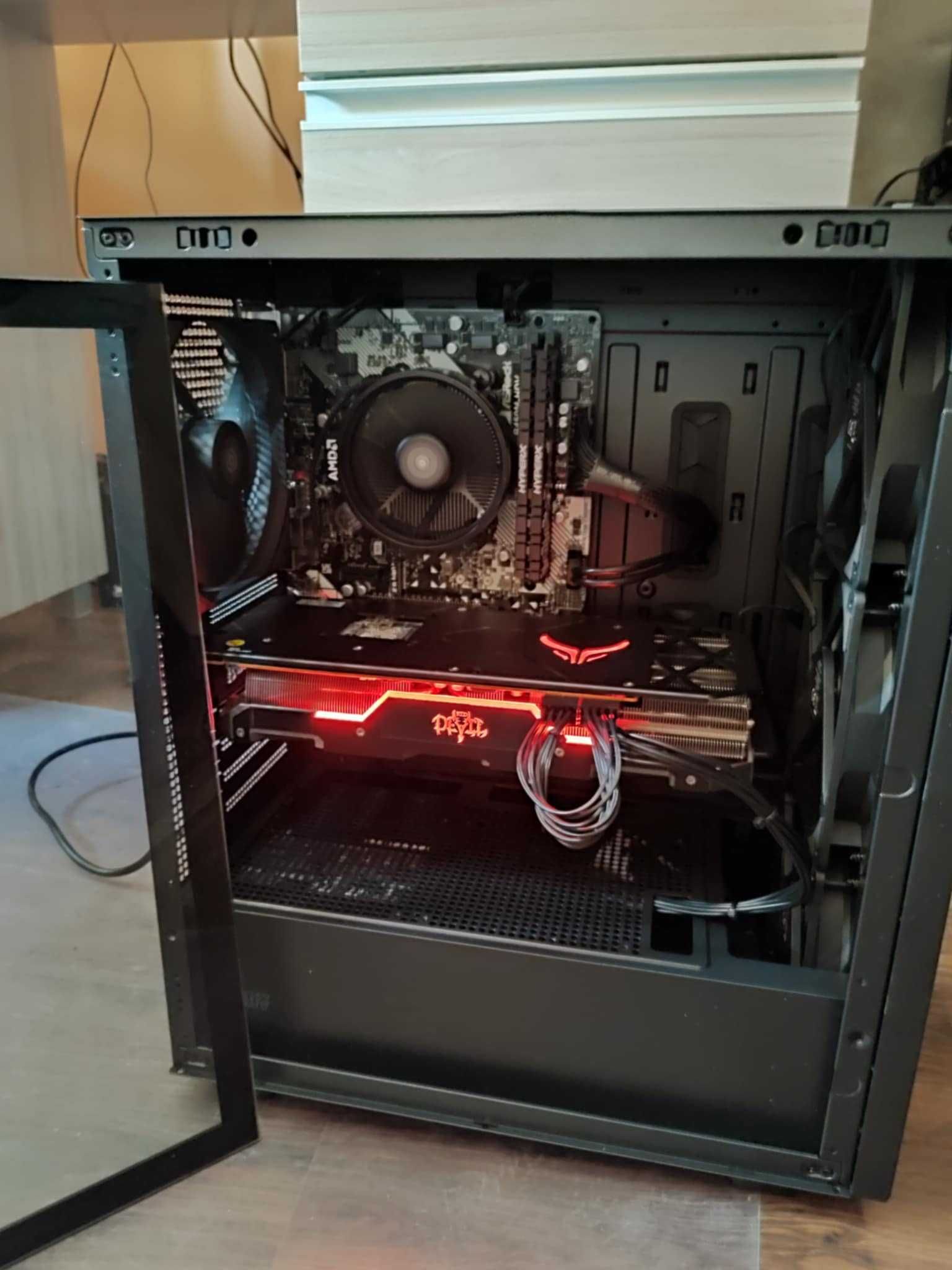Komputer gamingowy Ryzen 5500 Rx 5700XT Red Devil