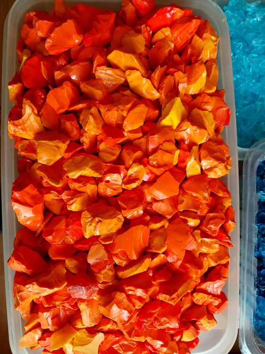 Kolekcja grysu szklanego