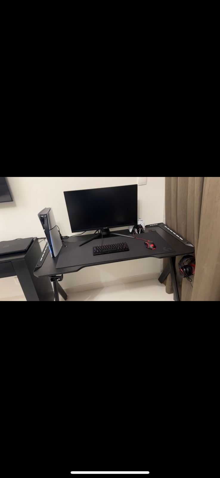 Mesa Gamer 120x60 com LED