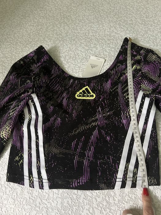 Укорочений лонгслів Adidas Hyperpulse