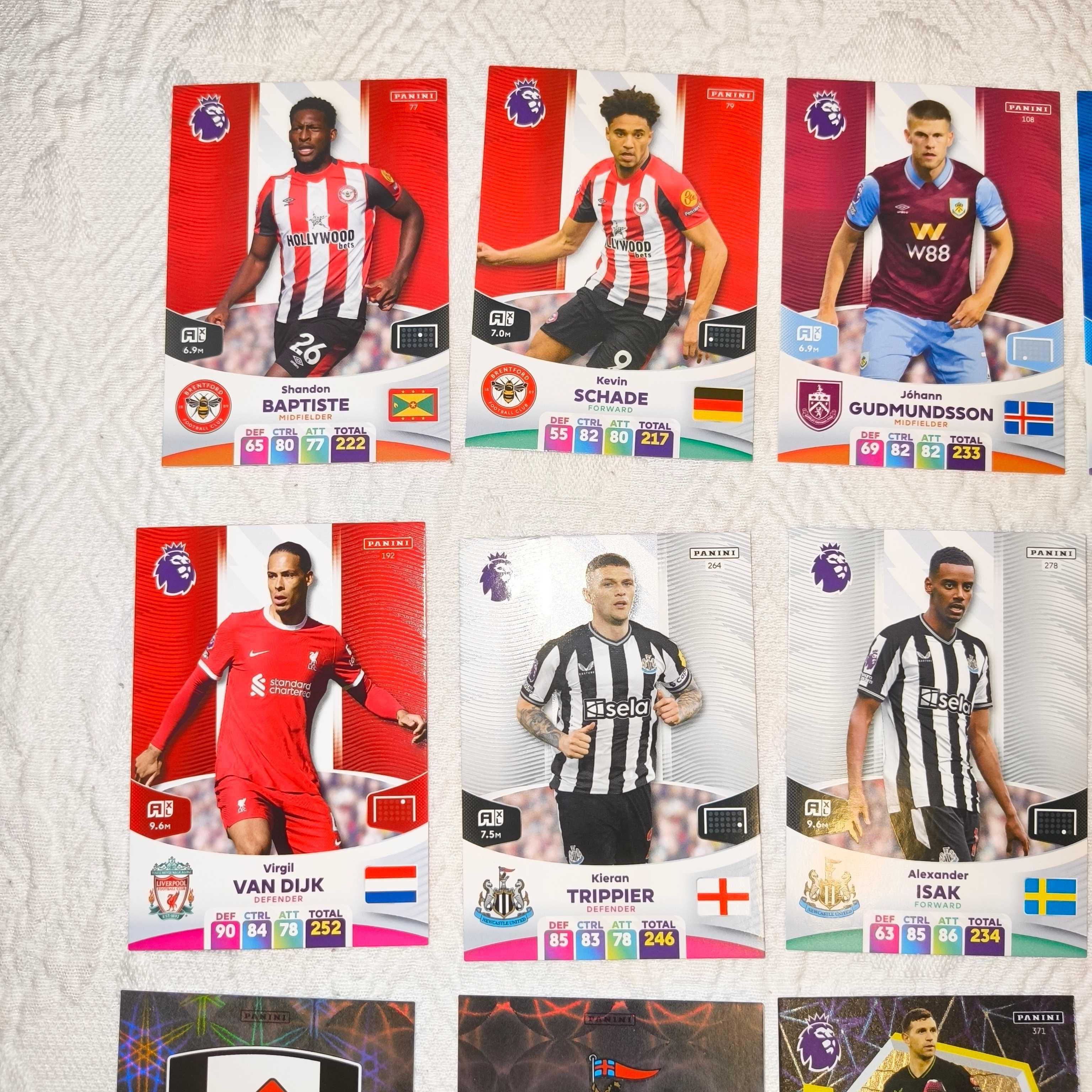 16 Cartas Adrenalyn Premier League 2024