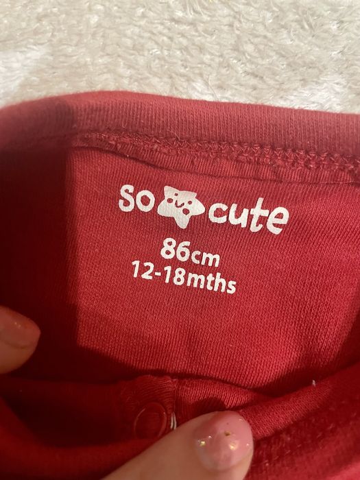 Śpiochy świąteczne dla chłopca 86 So Cute