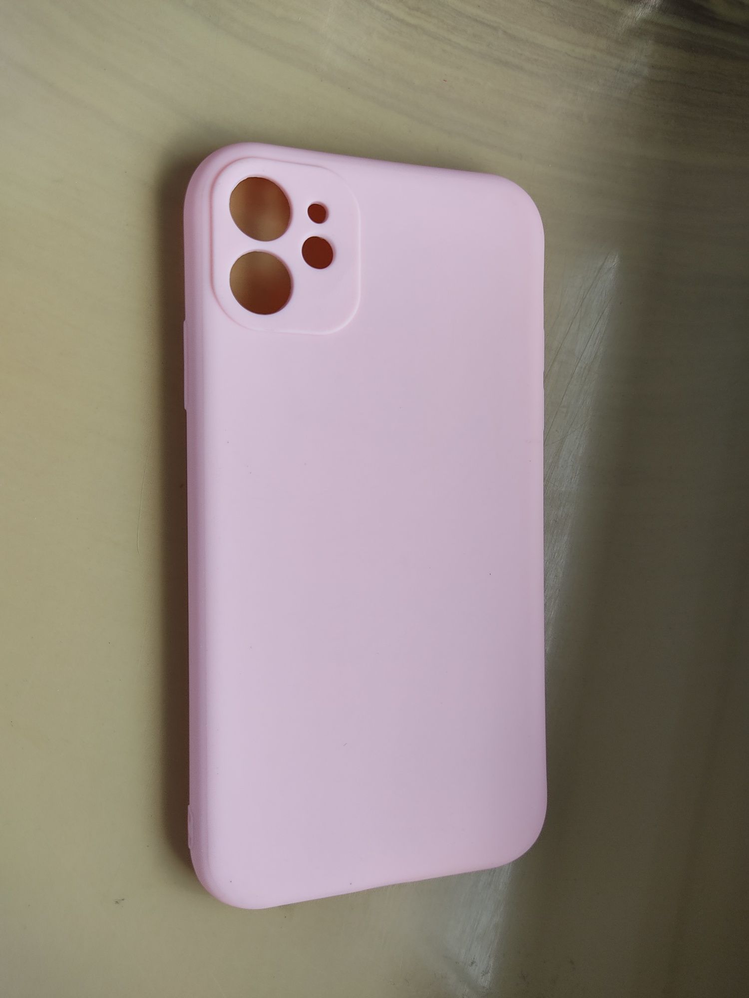 Case iPhone 11 silikonowe etui różowe