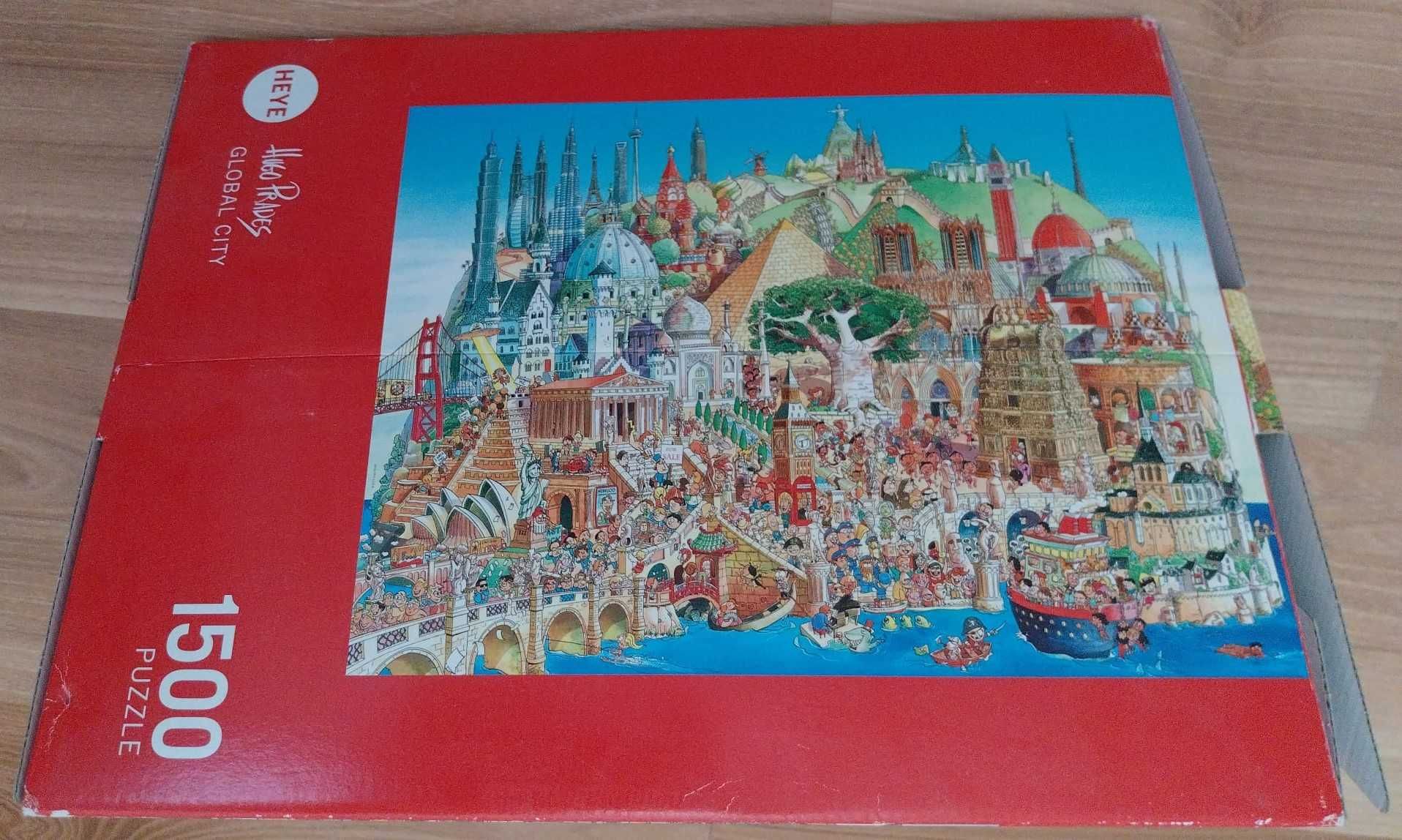 GLOBAL CITY 1500 peças - Puzzle Heye Completo