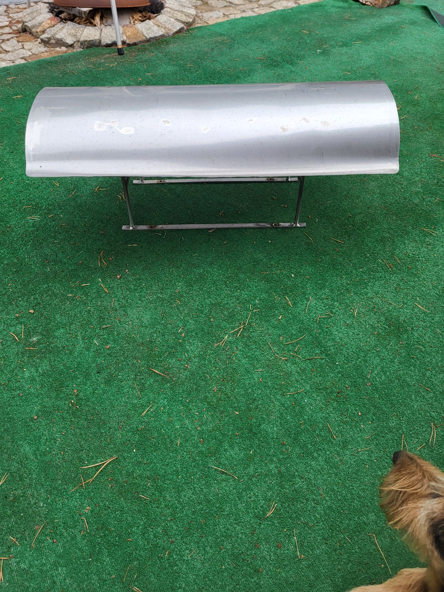 Daszek kominowy nierdzewny 50x100
