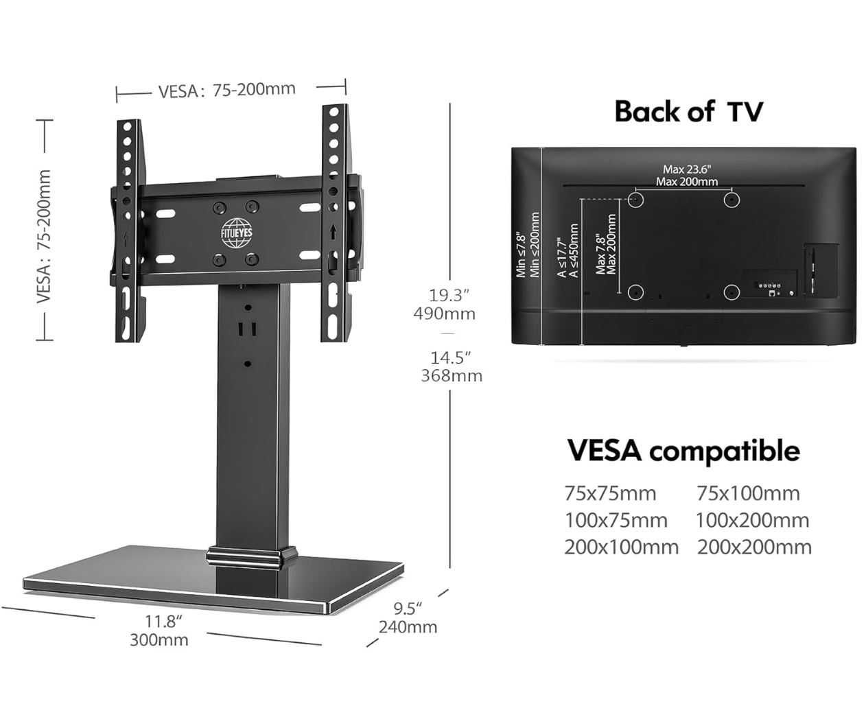 Suporte Monitor/TV 19 a 32 Polegadas