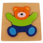 Puzzle Drewniane Edukacyjne Klocki Dla Dzieci 15Mi