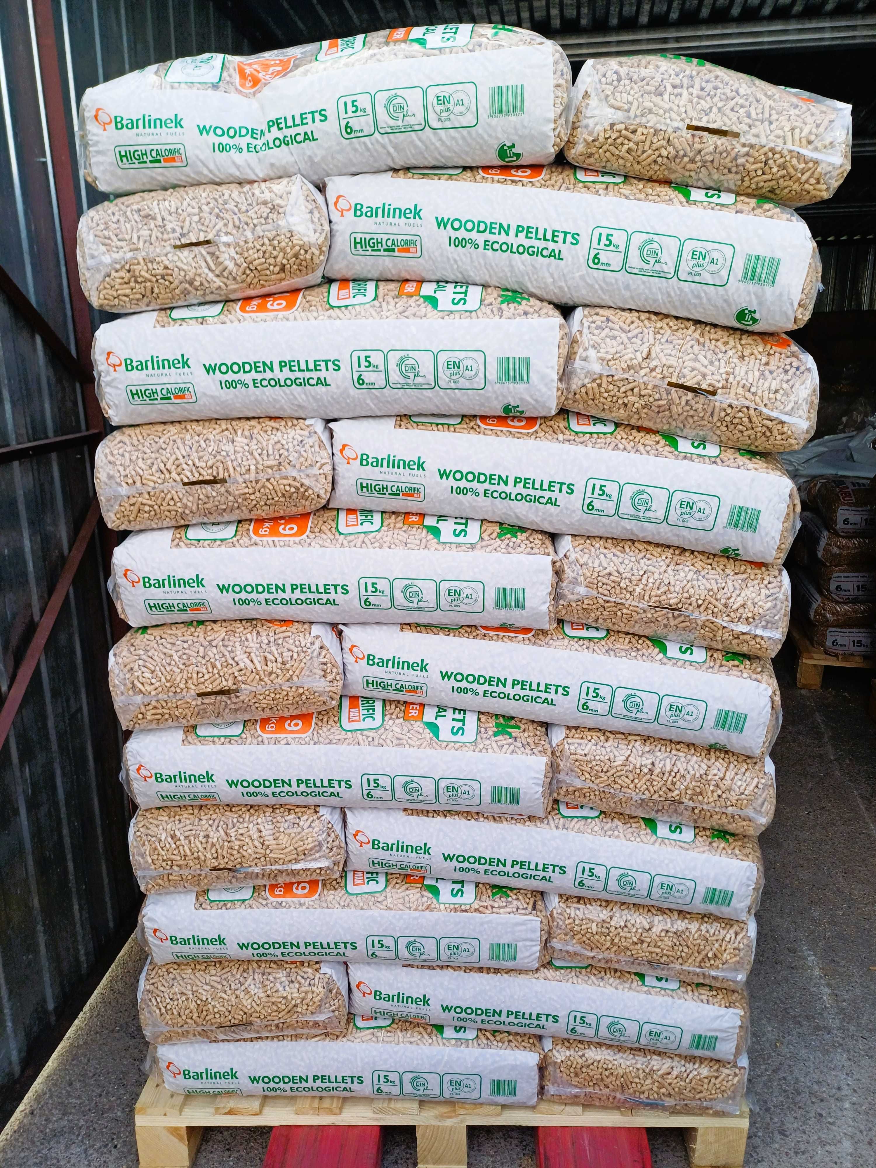 Pellet BARLINEK A1 EN PLUS DIN Plus pelet Transport GRATIS