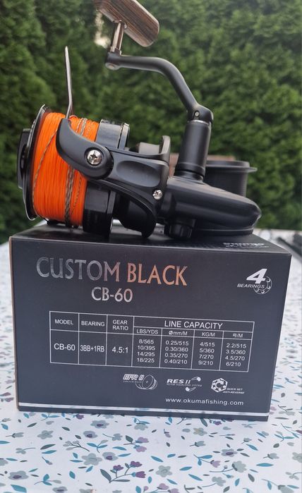 Kołowrotek karpiowy OKUMA CB-60 z Żyłką i zestawem karpiowym