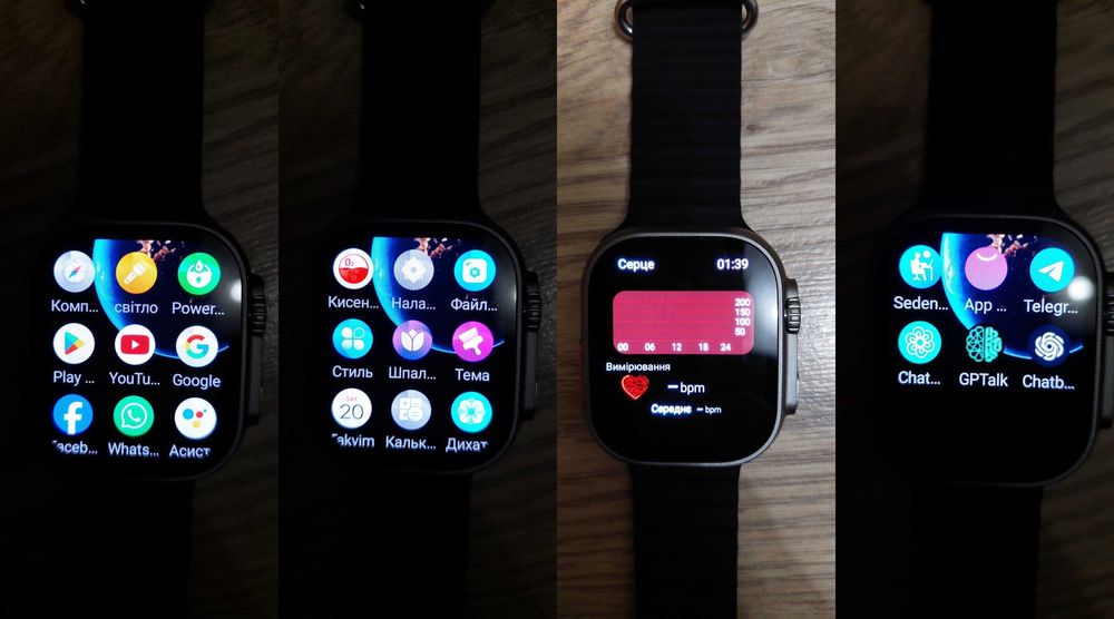 Android 4G Смарт Часы sim AMOLED HK Ultra ONE