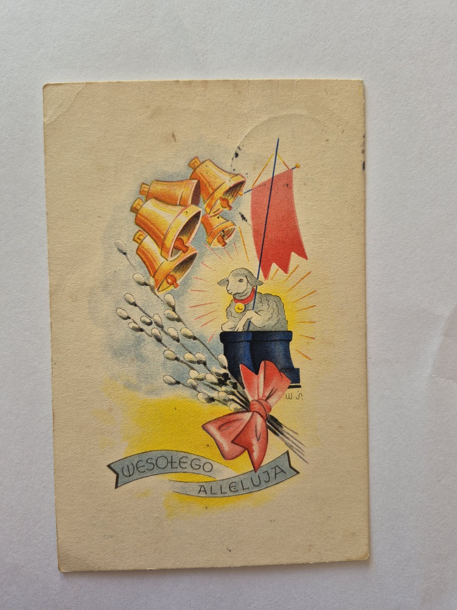 Stara pocztówka świąteczna ll RP 1938r