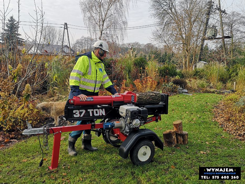 Łuparka do drewna spalinowa elektryczna hydrauliczna rębak wynajem