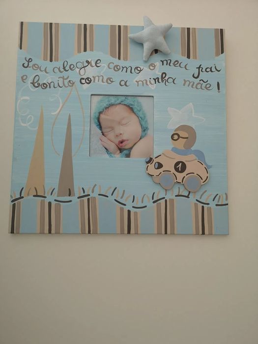 Quadro com moldura , para bebé