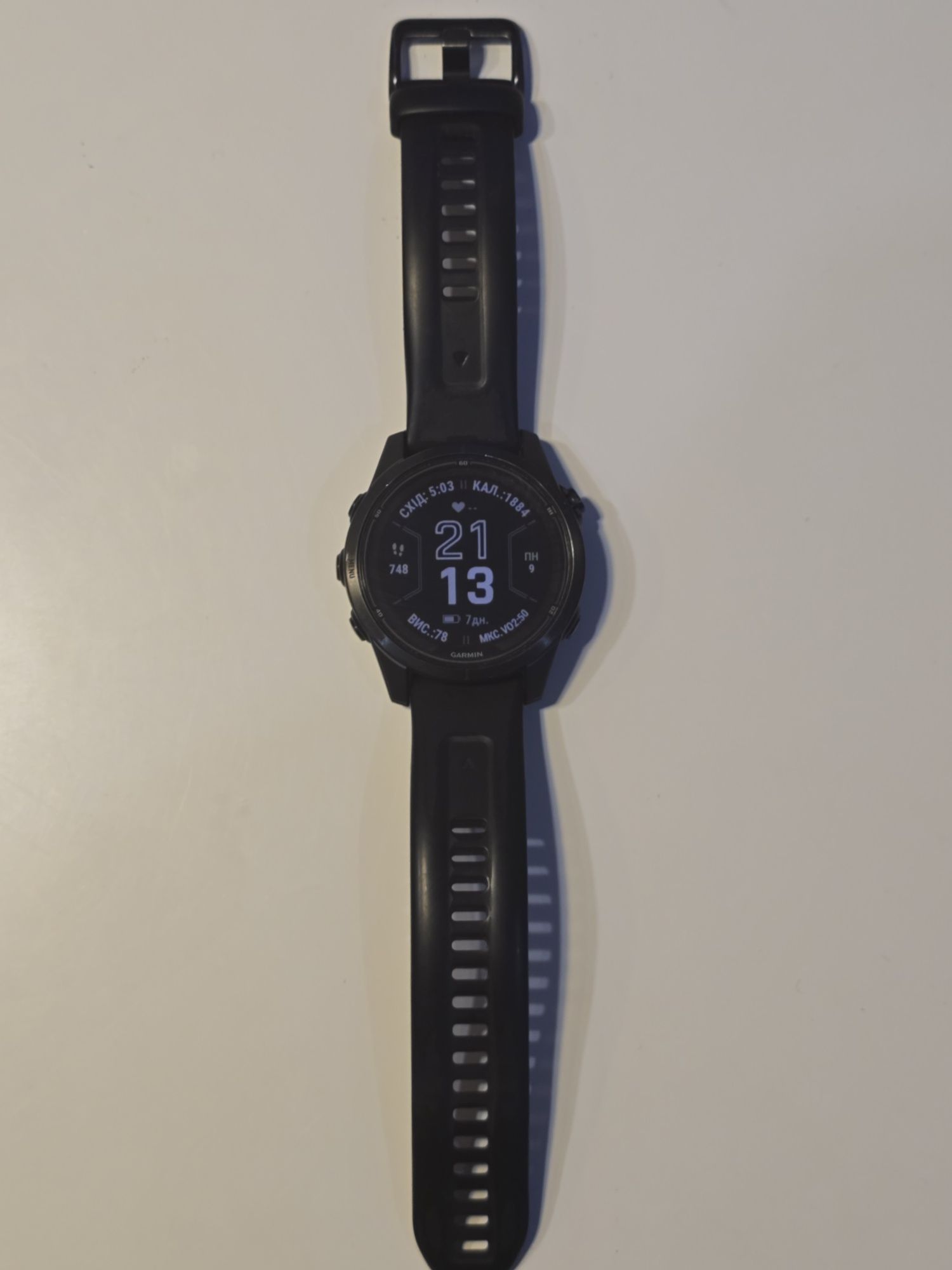 Garmin Fenix 7S PRO Sapphire Solar Carbon, гармін фенікс 7с про ідеал