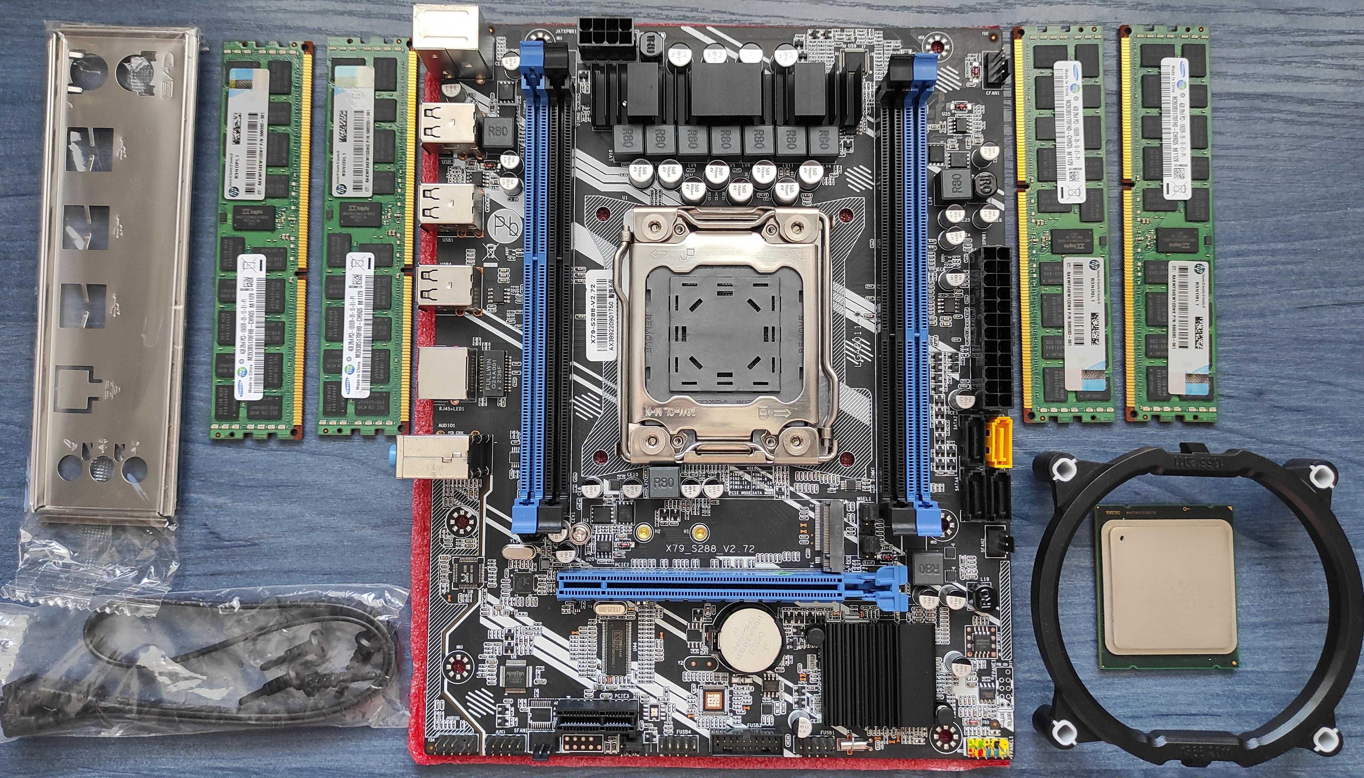 Комплект Kllisre X79 & Xeon E5-2665, 2650v2, 2670v2, 2680v2  & 16Gb