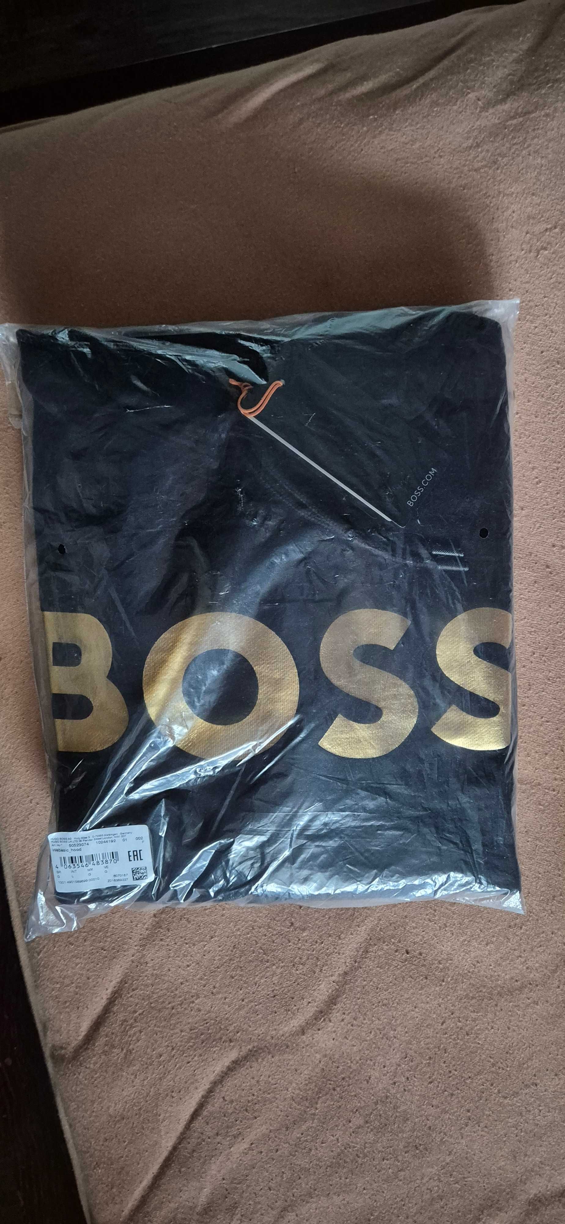 Bluza męska Webasic Hood Hugo Boss ze złotym logo