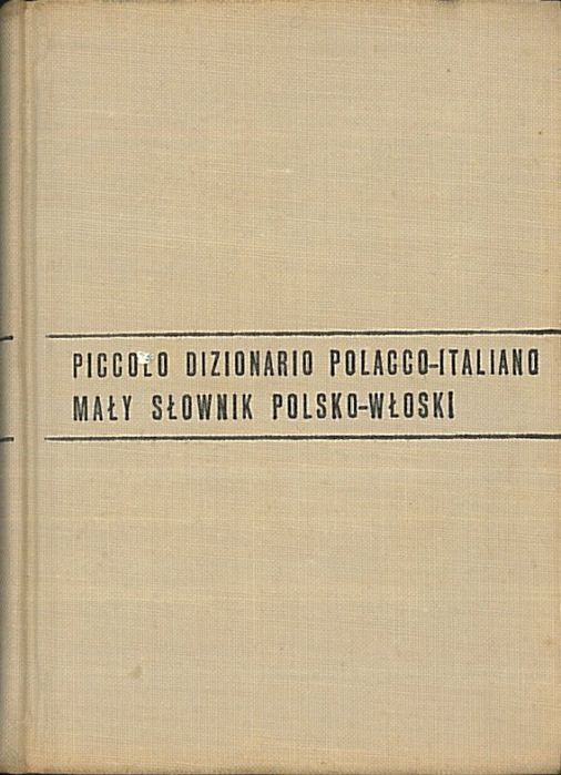 Mały słownik włosko-polski, polsko-włoski, Stanisław Soja