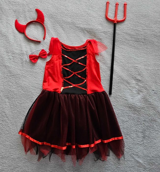 Strój diabełka dziewczynka 104/110