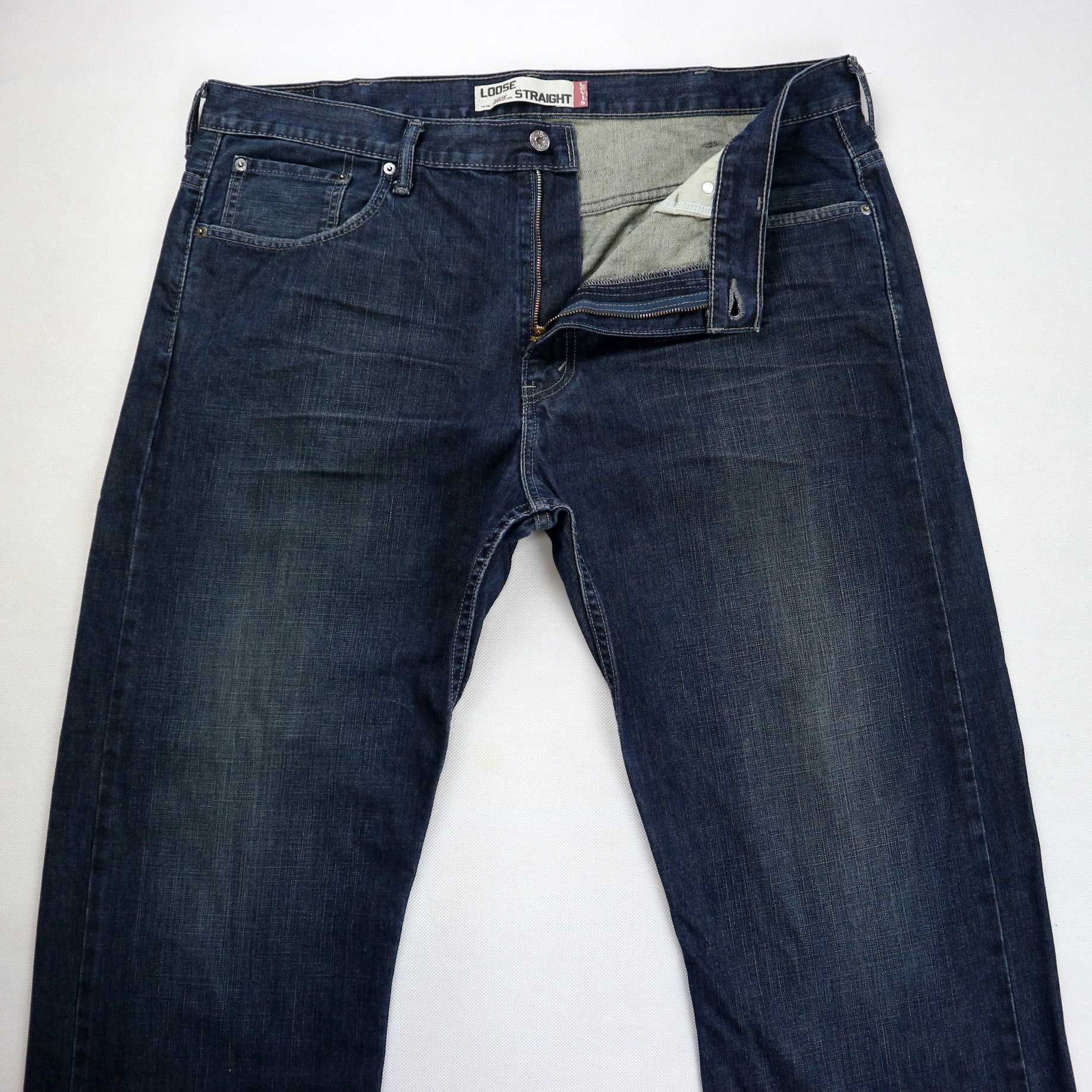 Levis 569 Loose Straight spodnie jeansy W38 L32 pas 2 x 52 cm