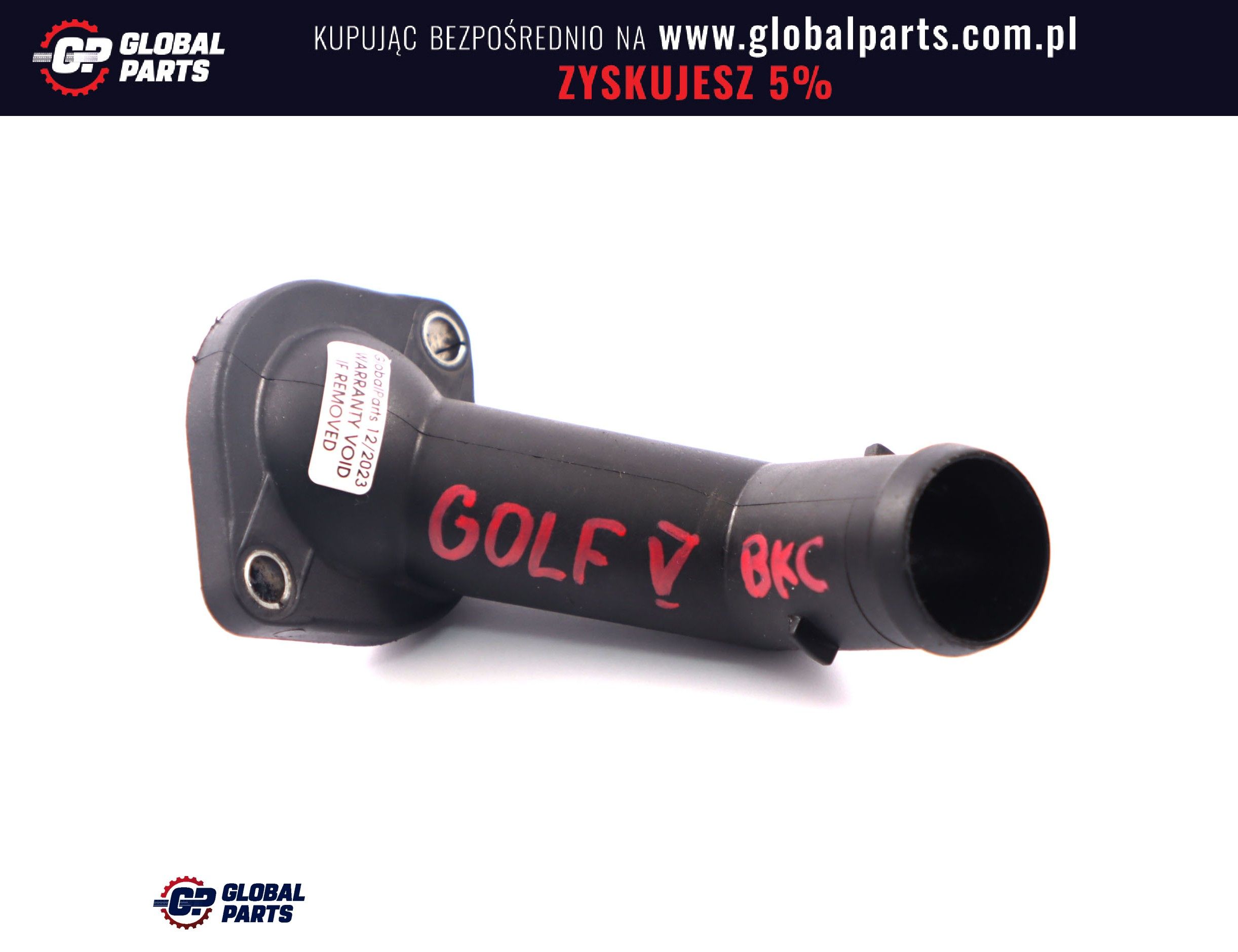 Audi Seat Skoda VW Golf MKV Króciec Wody Obudowy Termostatu 06