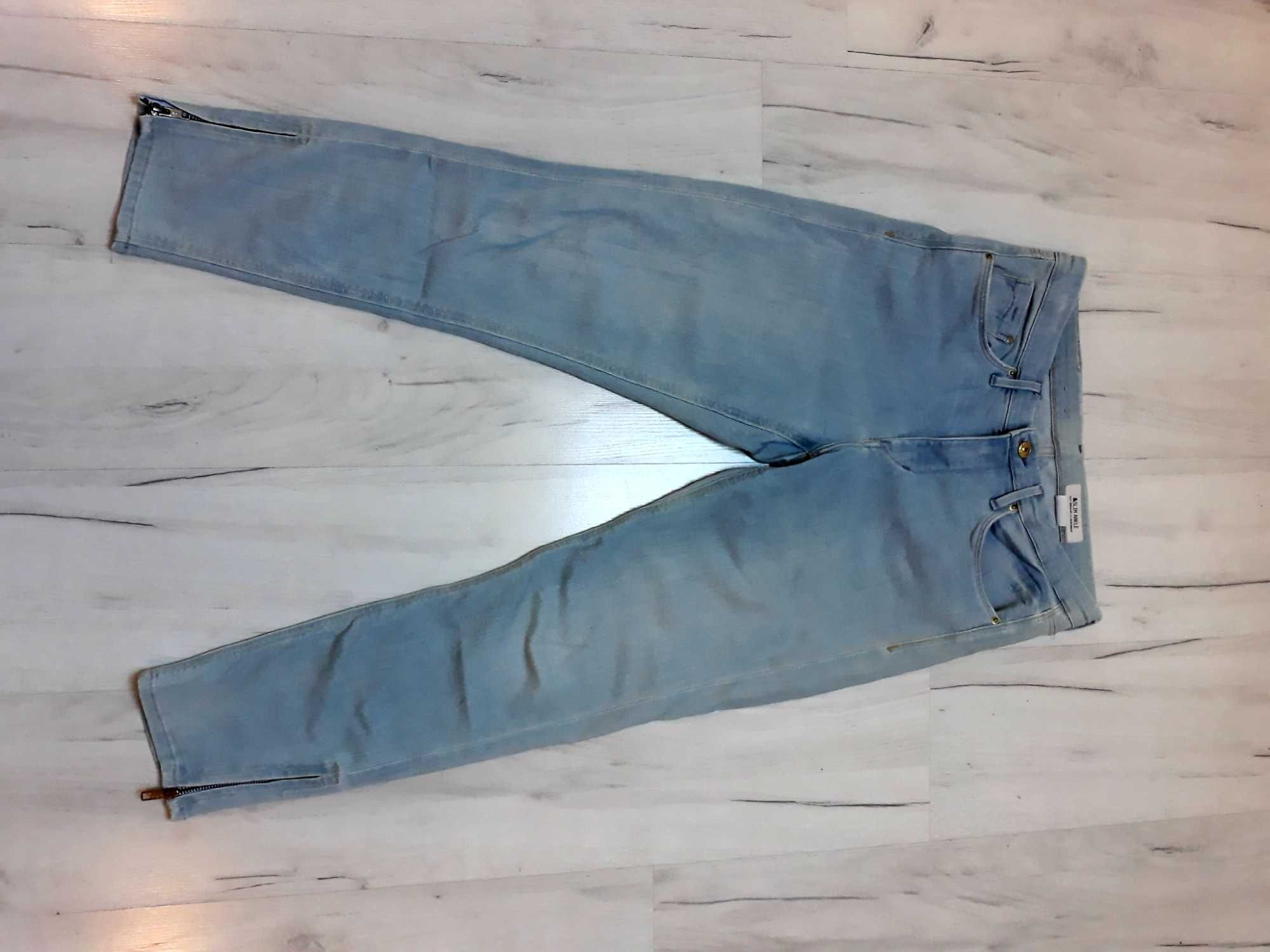 spodnie jeans h&m r 28 zamki