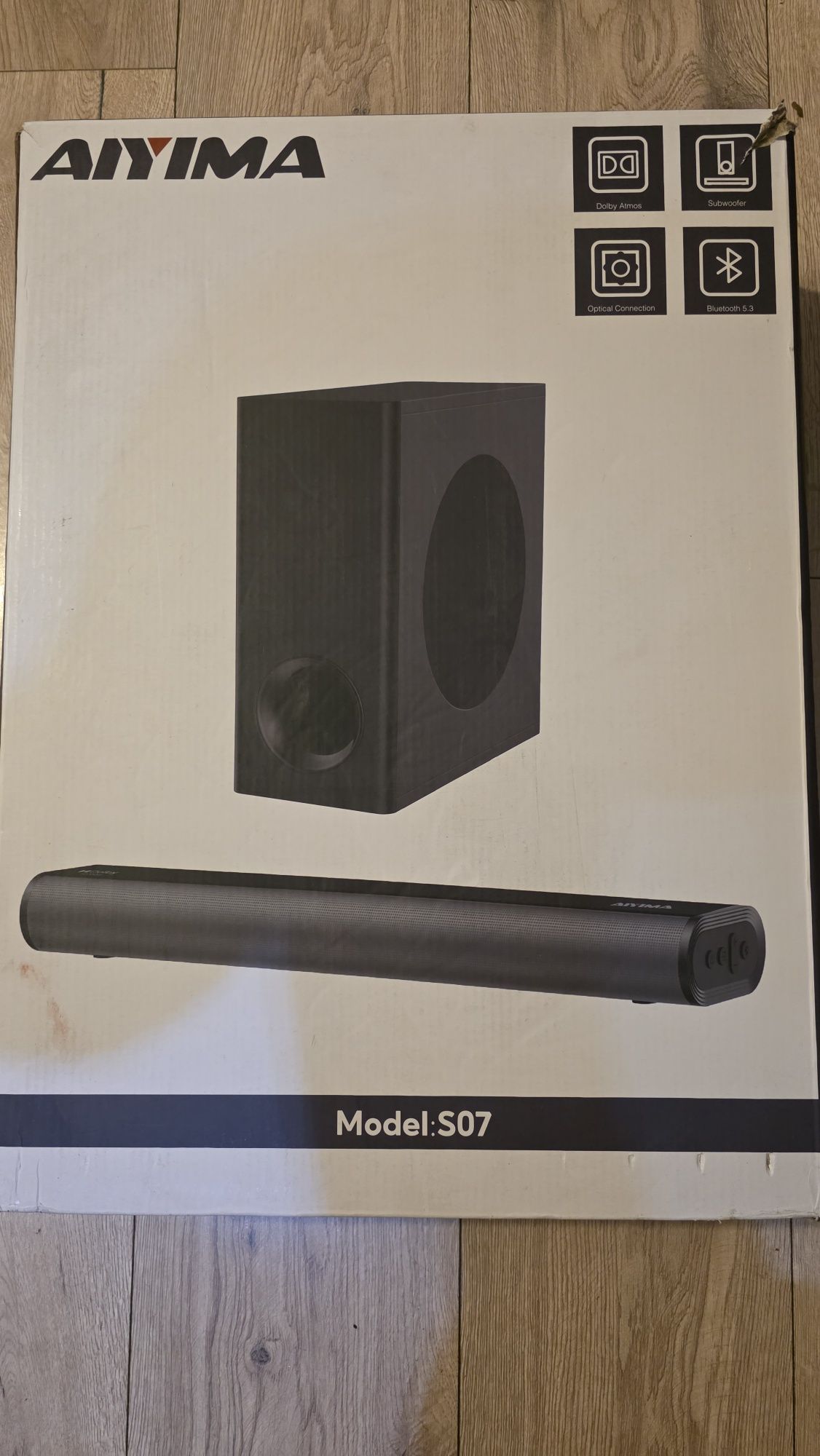 AIYIMA S07 soundbary do Smart TV z Dolby Atmos, 3D Surround Sound