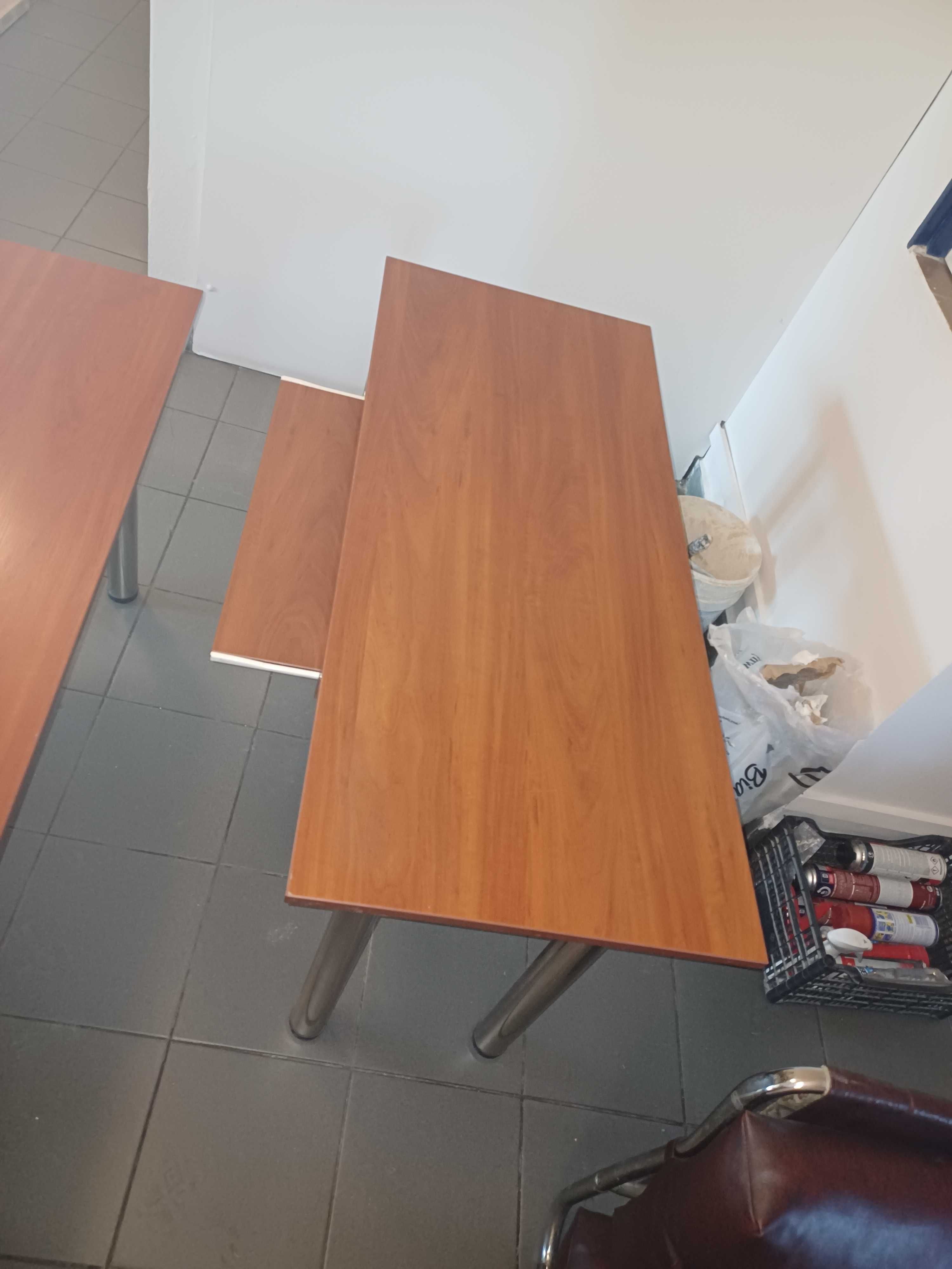 Stolik Biurko komputerowe z wysuwaną szufladą na klawiaturę 130x 55x74