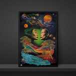 Plakat artystyczny w stylu Salvadora Zjednoczenie Żywiołów -30x40cm