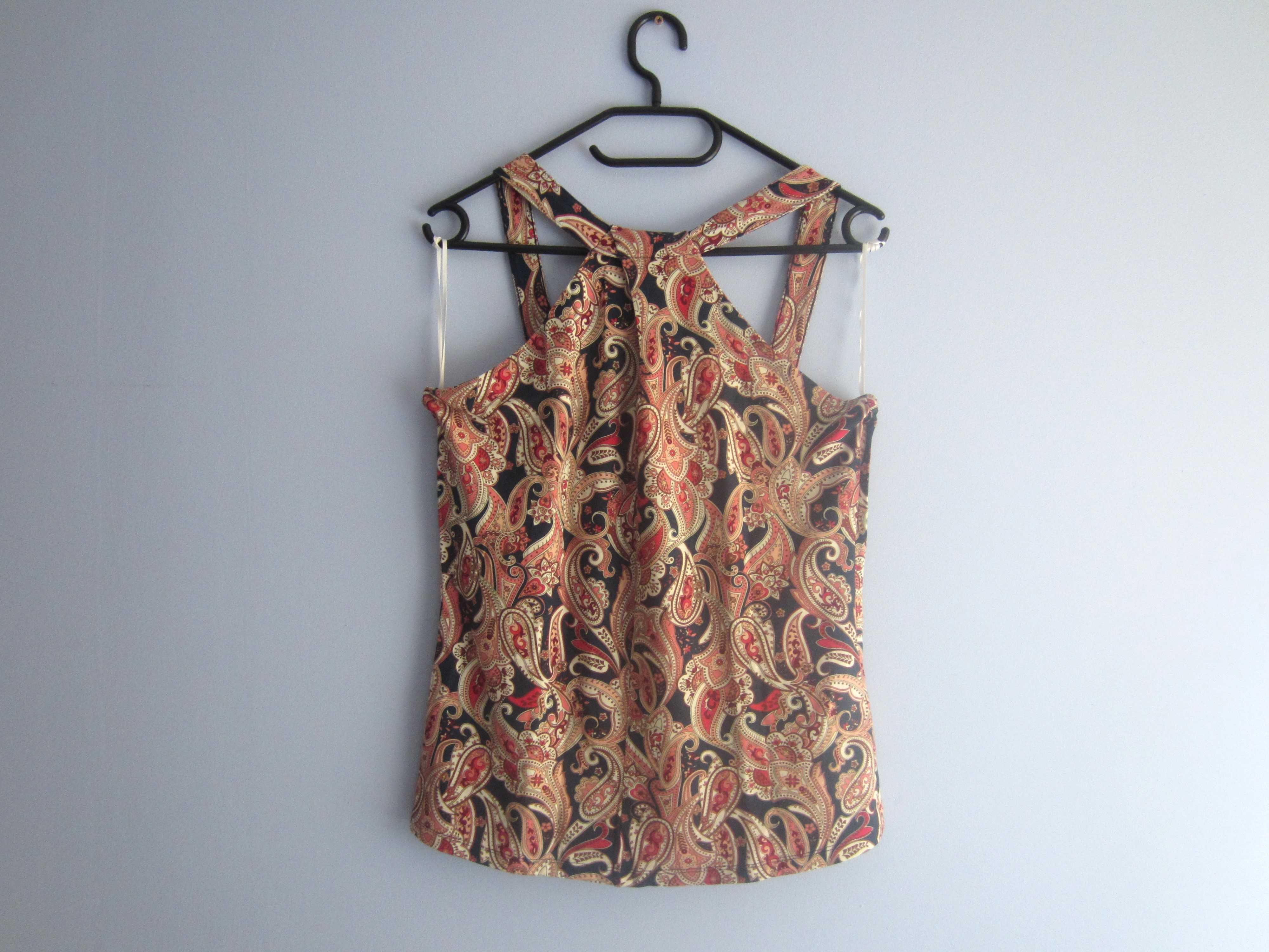 Nowy top typu halter we wzór paisley, rozm. M, Orsay, wiskoza