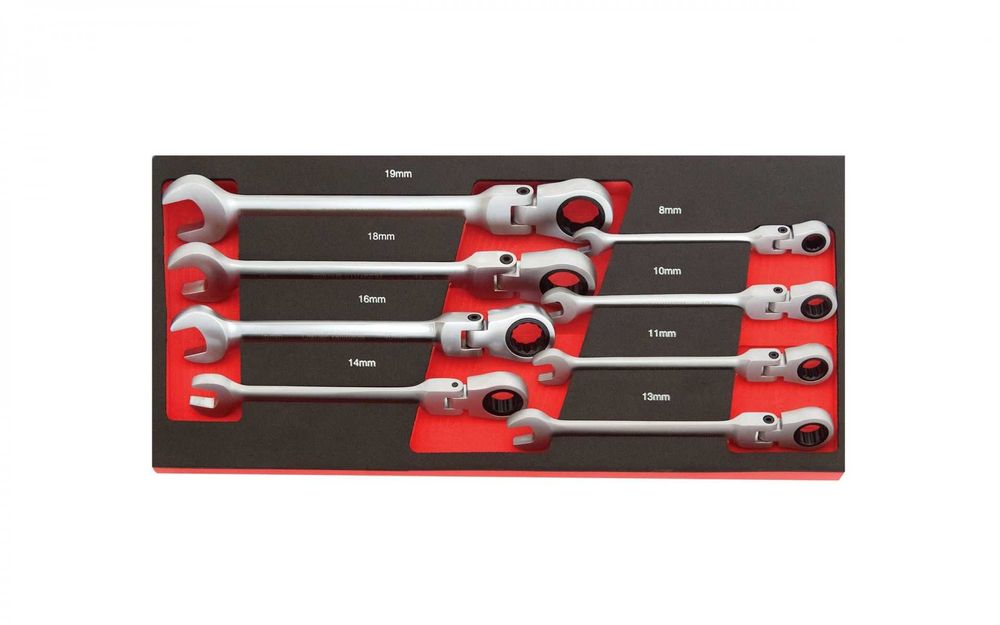 Módulo chaves combinadas C/ ROQUETE FLEXÍVEL 8PCS