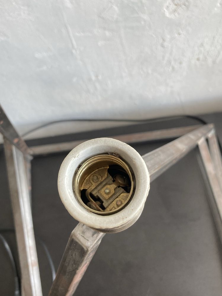 Lampa stalowa geometryczna loft