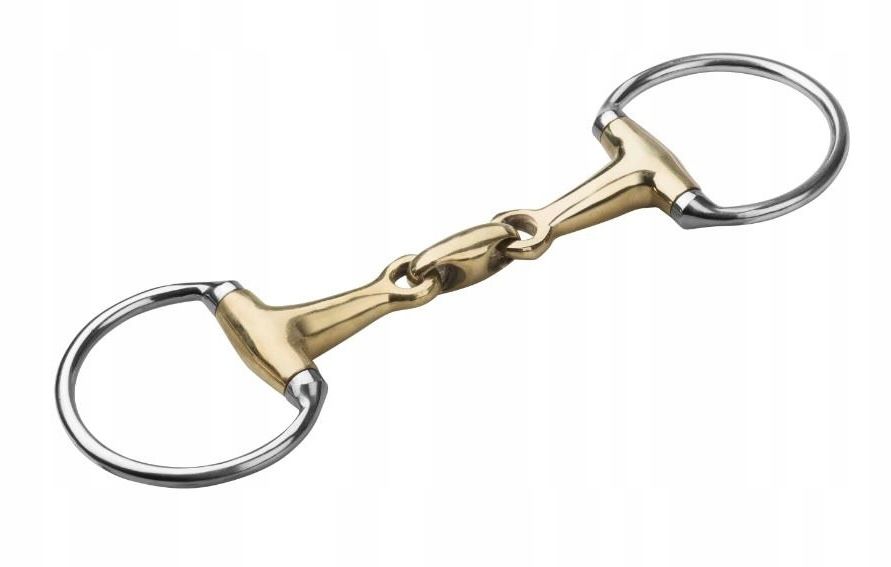 wędzidło oliwkowe 13,5 cm podwójnie łamane