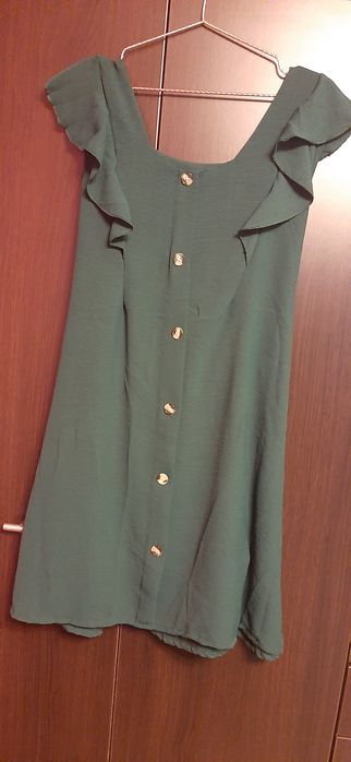 Butelkowa zieleń sukienka