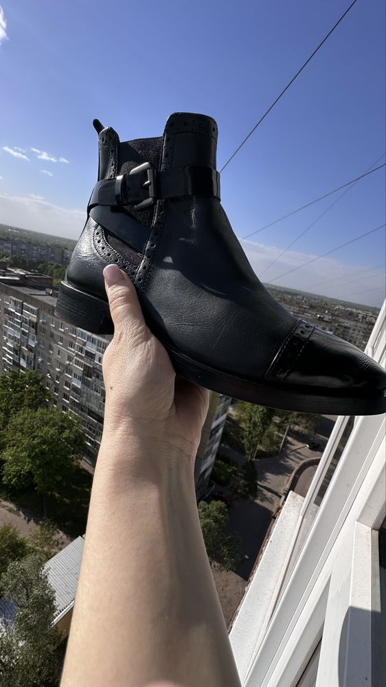 Geox donna brogue ботінки ботильйони шкіра р.36