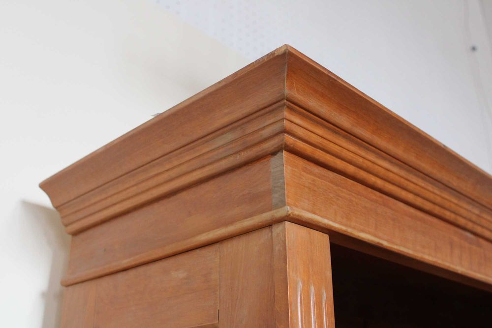 Regał drewniany masywny vintage stylizowany farmhouse