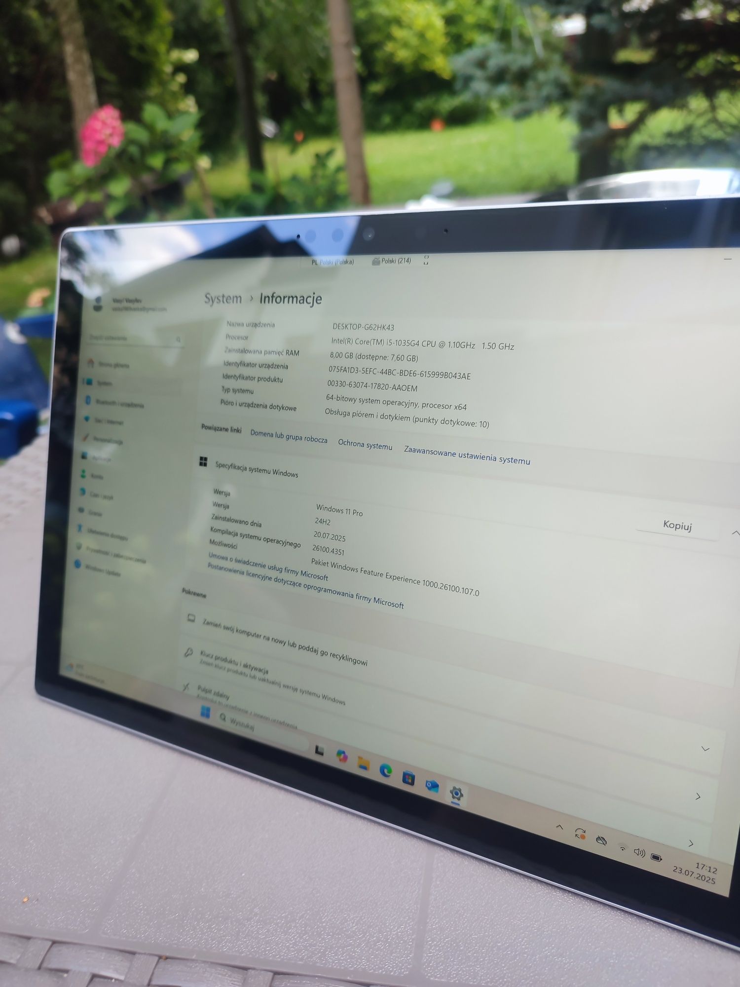 Microsoft Surface pro 7 1866