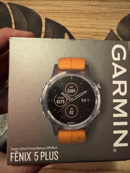 Zestaw Garmin Fenix 5 plus sapphire titanium