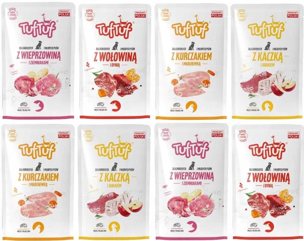 Saszetki dla psa 40x100g Mix Smaków - Zestaw mokra karma dla psa