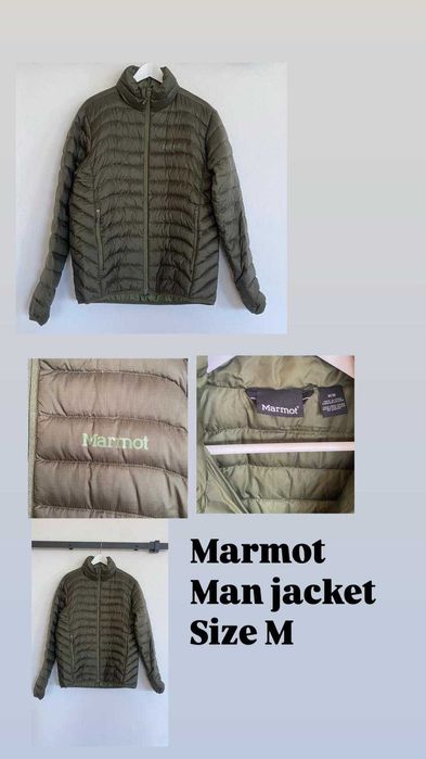 MARMOT Casaco de penas para homem (M) como novo.