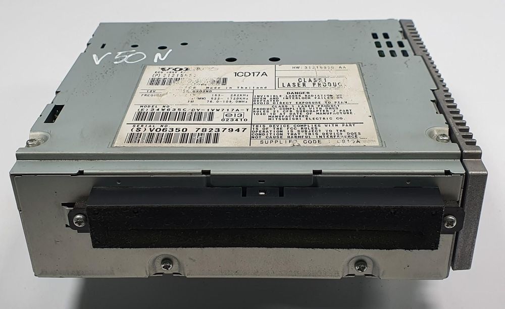 RADIO CZYTNIK ODTWARZACZ PŁYT CD VOLVO V50 31215559