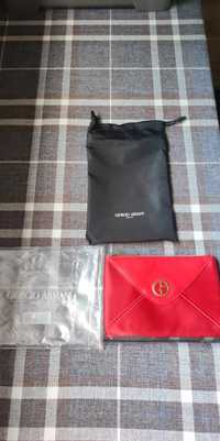 Giorgio Armani Armani Beauty portfel porfelik czerwony oryginał nowy