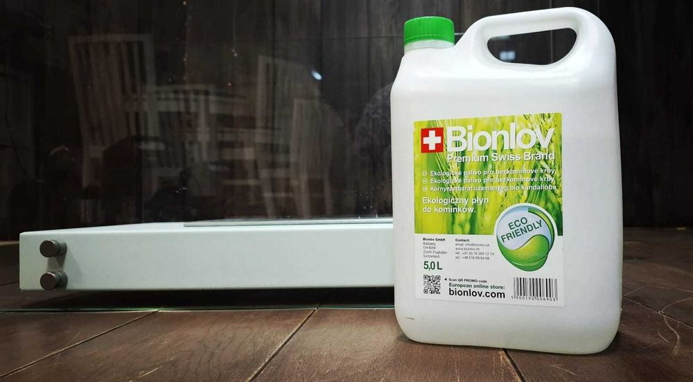 Biokominek wolnostojący HOTEL biały certyfikat TÜV, KRATKI