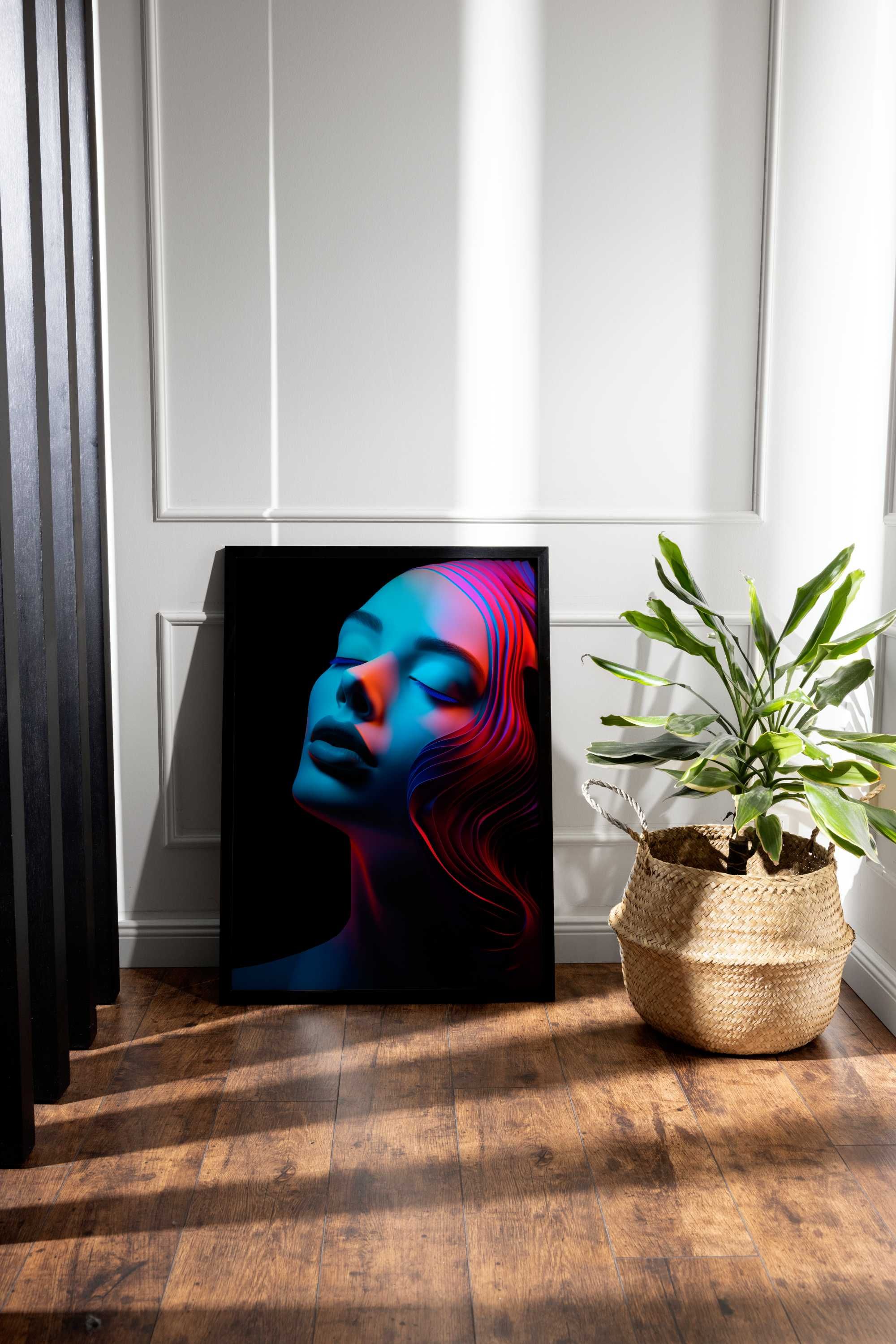 Plakat na Ścianę Obraz Kobieta Minimalizm Abstrakcja Art 40x60 cm