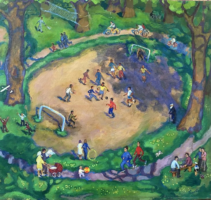 Картина ,,Неділя у Сирецькому лісіʼʼ 1976р. Картини. Соцреалізм.