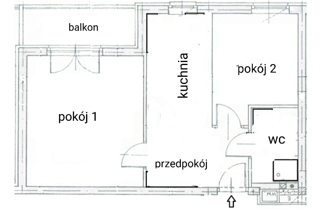 Mieszkanie do wynajęcia 2pokoje,1piętr.wynajem,po generalnym remoncie