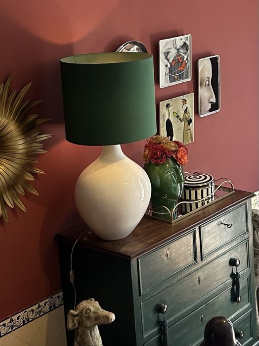 Candeeiro Cerâmica 83 cm altura
