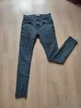 Jeansy spodnie Pull&Bear jeansowe rurki skinny męskie szare