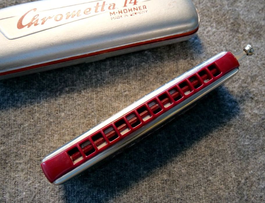 Harmonijka ustna Hohner Chrometta 14, Vintage