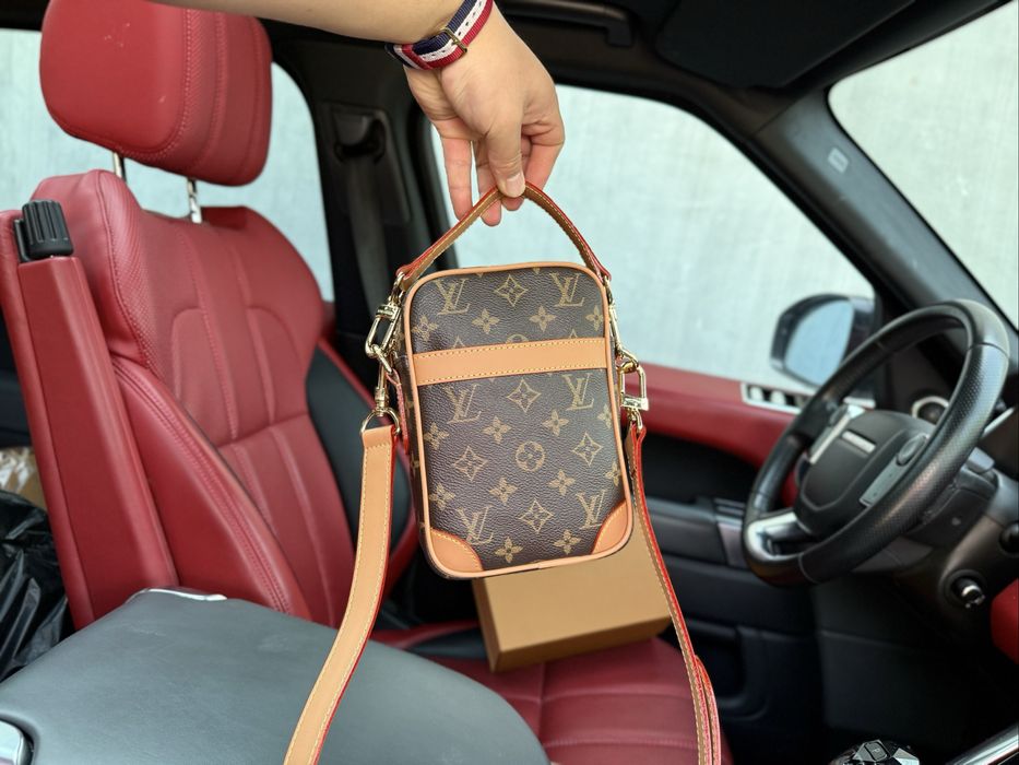 Louis Vuitton сумка мужская коричневая кожаная оригинал