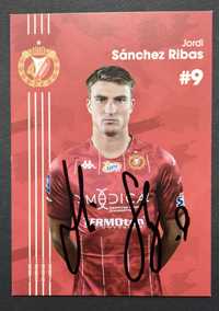 Autograf Karta Jordi Sanchez Ribas (Widzew Łódź) 2022/23